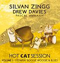 Audio CD Cover: Hot Cat Session Volume 1 - Stompin´ Boogie Woogie & Blues von Silvan Zingg