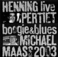 Audio CD Cover: Boogie & Blues - Live 2003 von Henning Pertiet